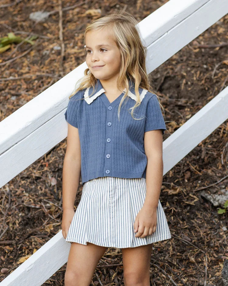 Haut en tricot Sloane | Marine | Rylee & Cru