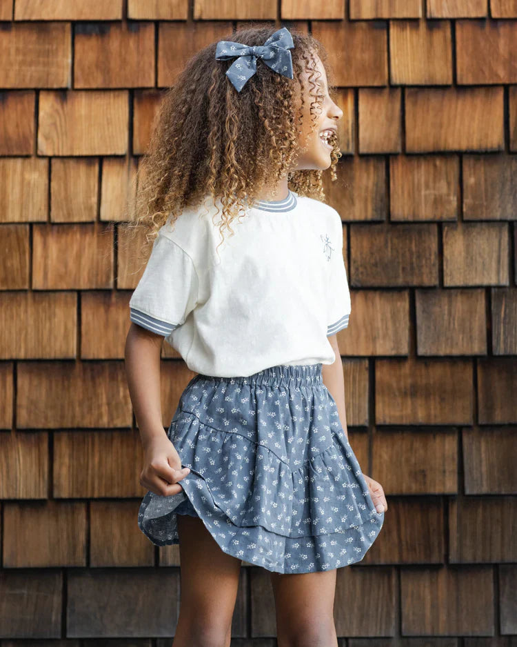 Tiered Mini Skirt | Ditsy | Rylee & Cru