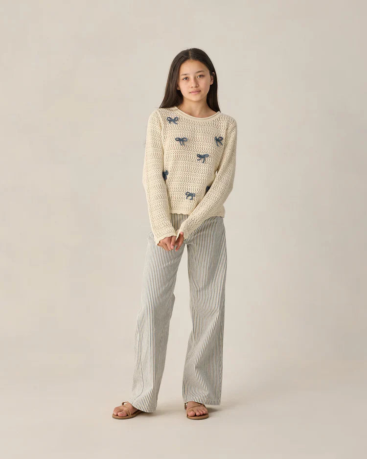 Pantalon Large Baggy pour ado | Rayures de chemin de fer | Rylee & Cru