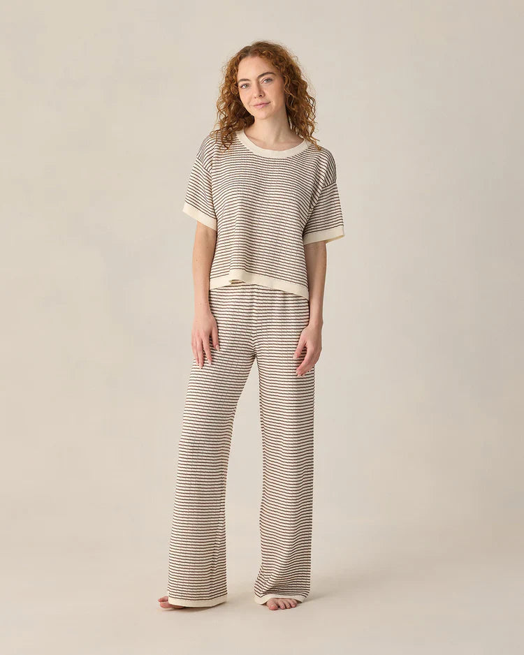 Ensemble Tricot pour Femmes | Rayures Chocolat | Rylee & Cru