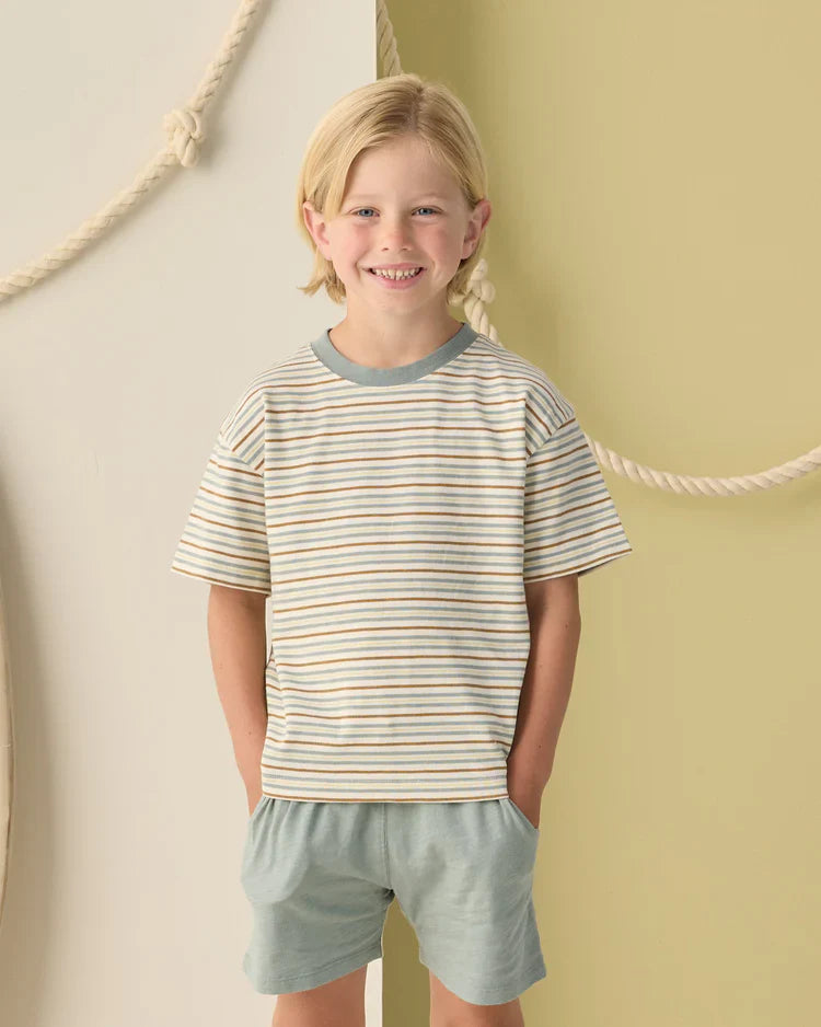 T-shirt ample | Rayures vintage | Rylee & Cru