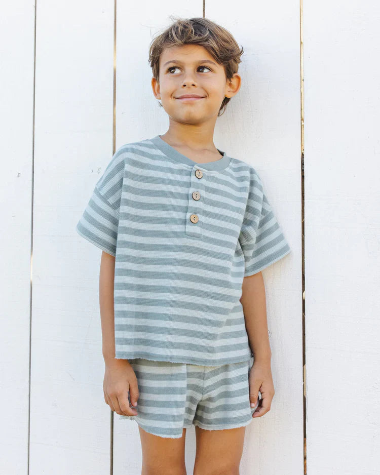 Summer Waffle Set | Sea Green Stripe | Rylee & Cru