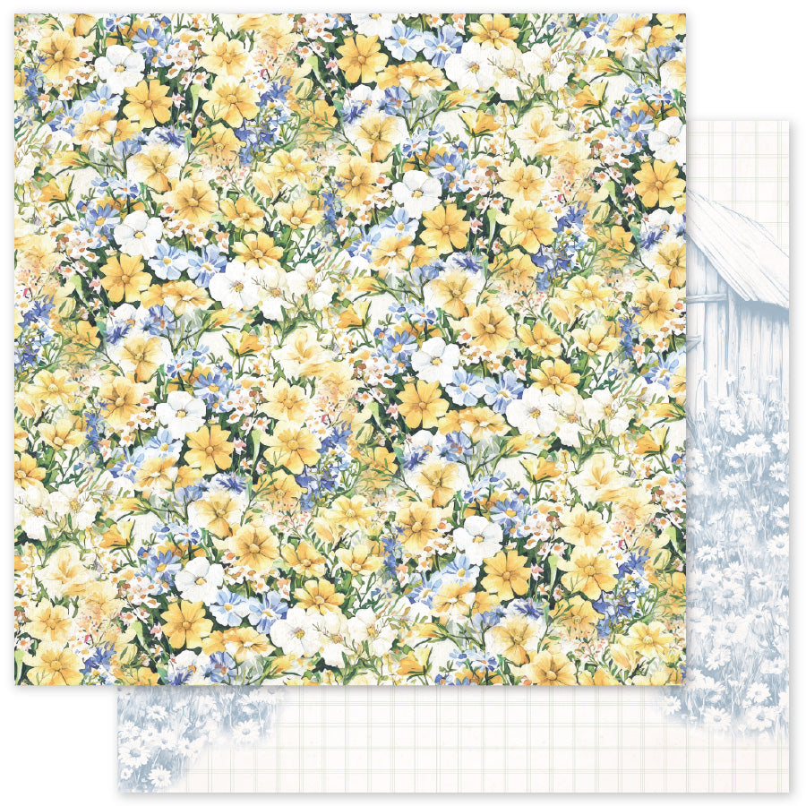 Rustic Spring Basics D 12 x 12 Paper (12 pc Bulk Pack) 34266 — Ecstasy Crafts