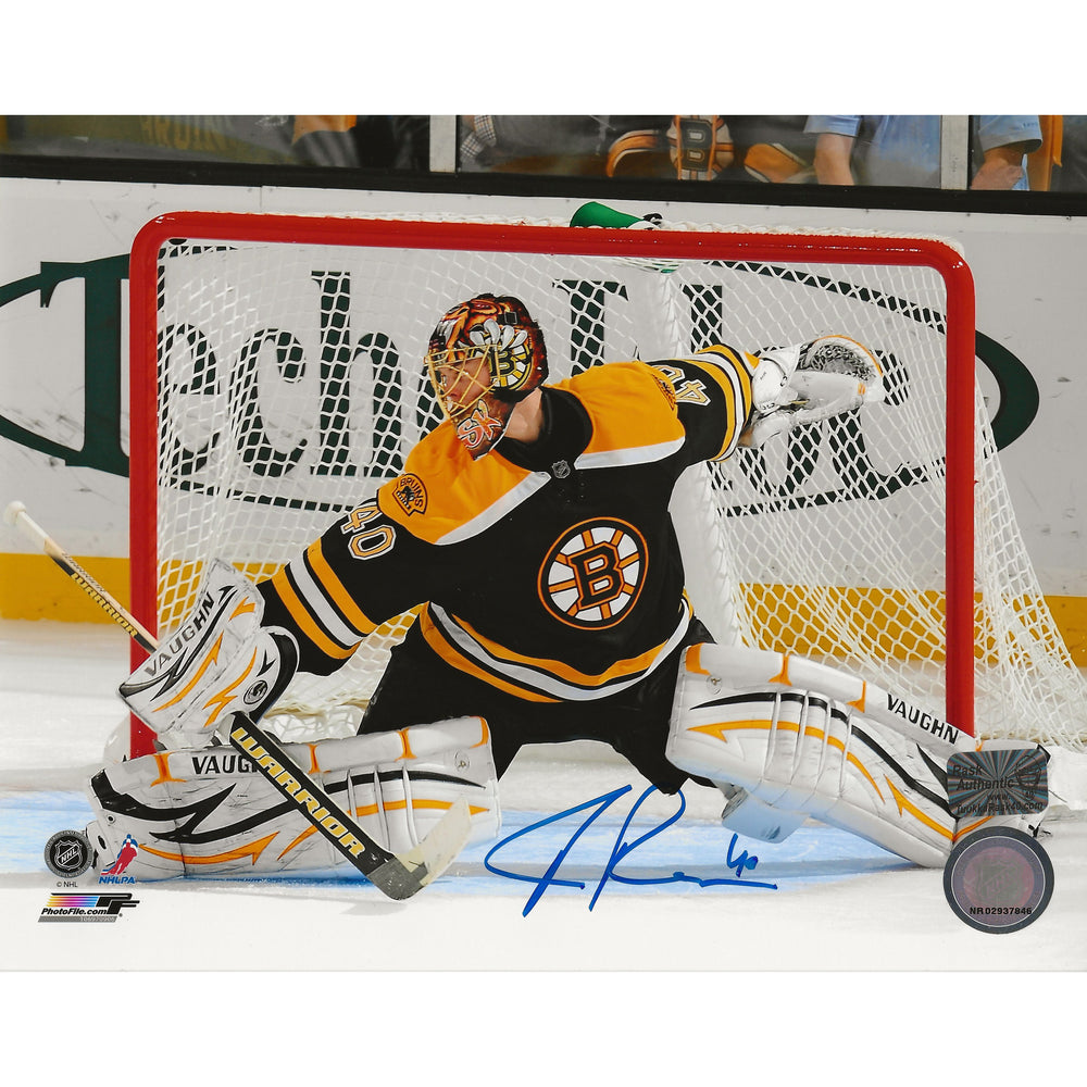 Photo autographe 20x25 cm de Tuukka Rask des Bruins de Boston