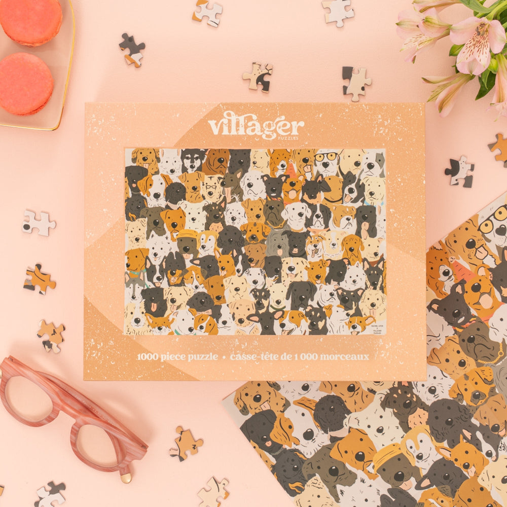 Rescue Dogs | 1000-Piece Puzzle for Adults | Designed in Canada by Rachel Lyon
