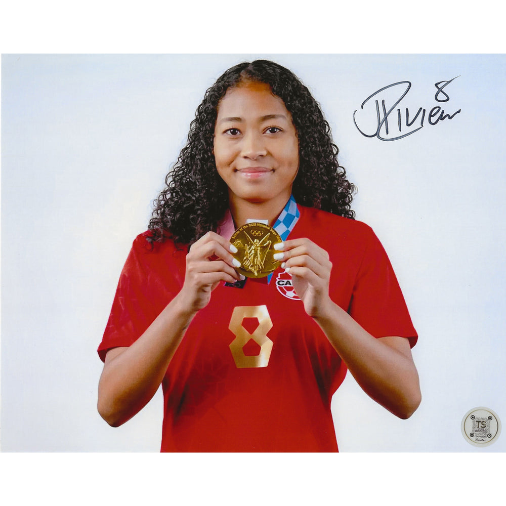 Jayde Riviere - Équipe Nationale Féminine du Canada - Médaille d'Or Olympique 2020 - Autographe 8x10