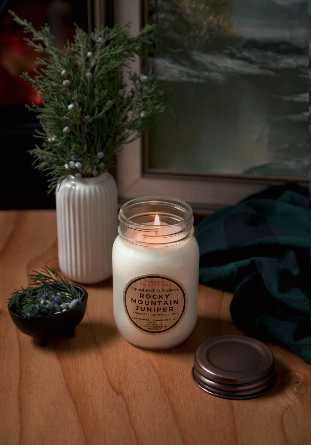 Rocky Mountain Juniper: 14oz Soy Candle