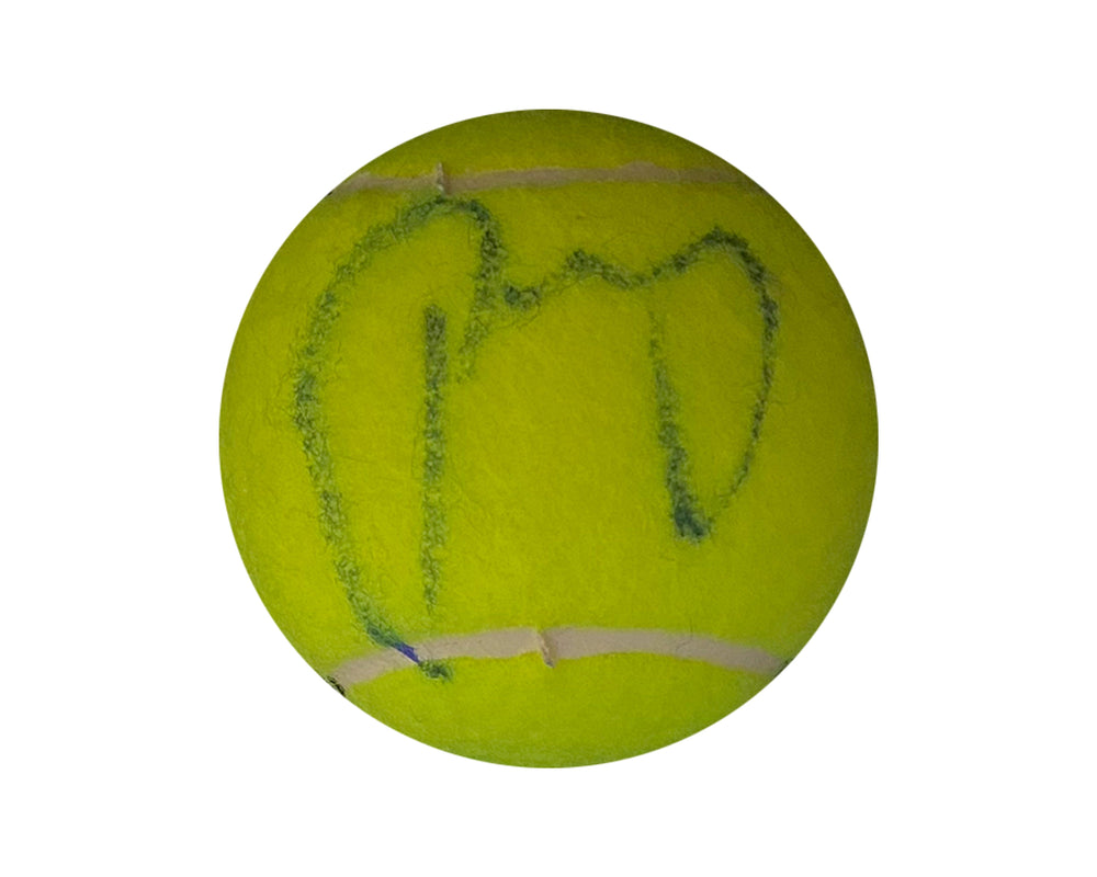 Balle de tennis autographiée par Andrey Rublev