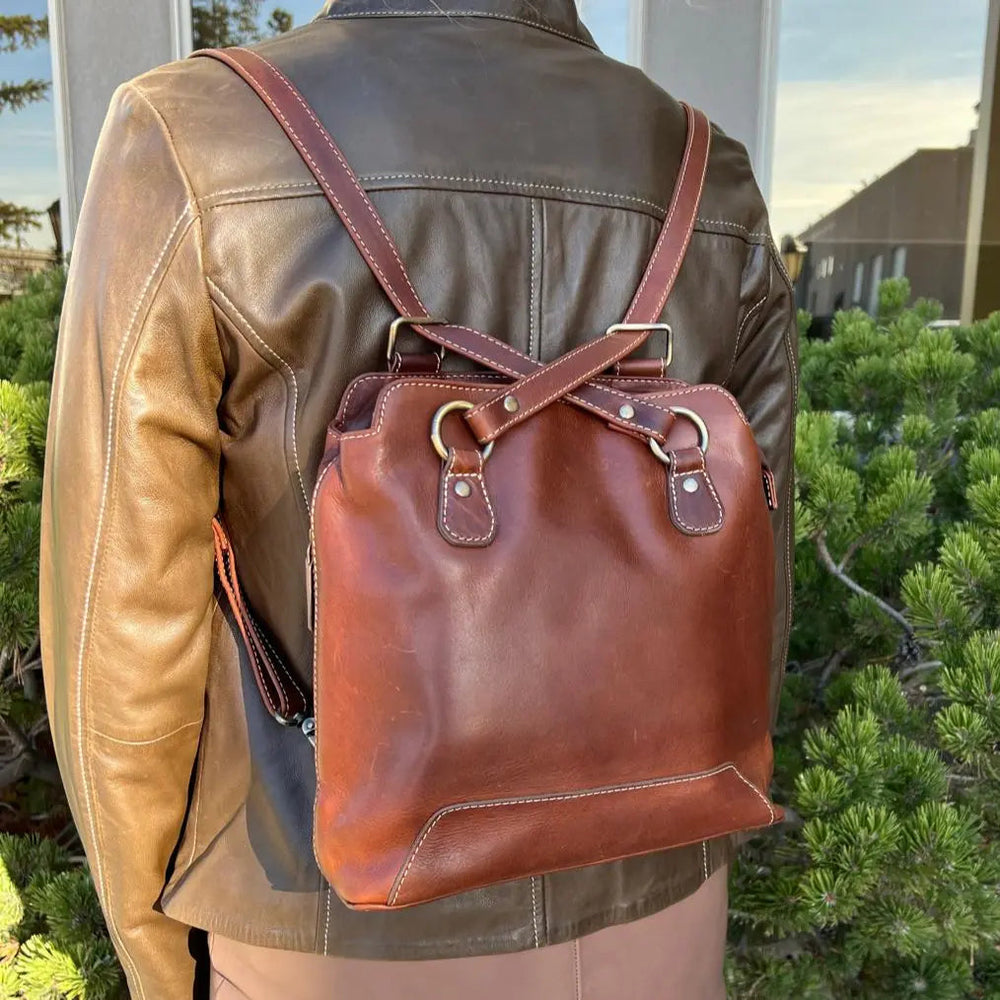 Rugged Earth Full Grain 2-in-1 Handbag & Backpack