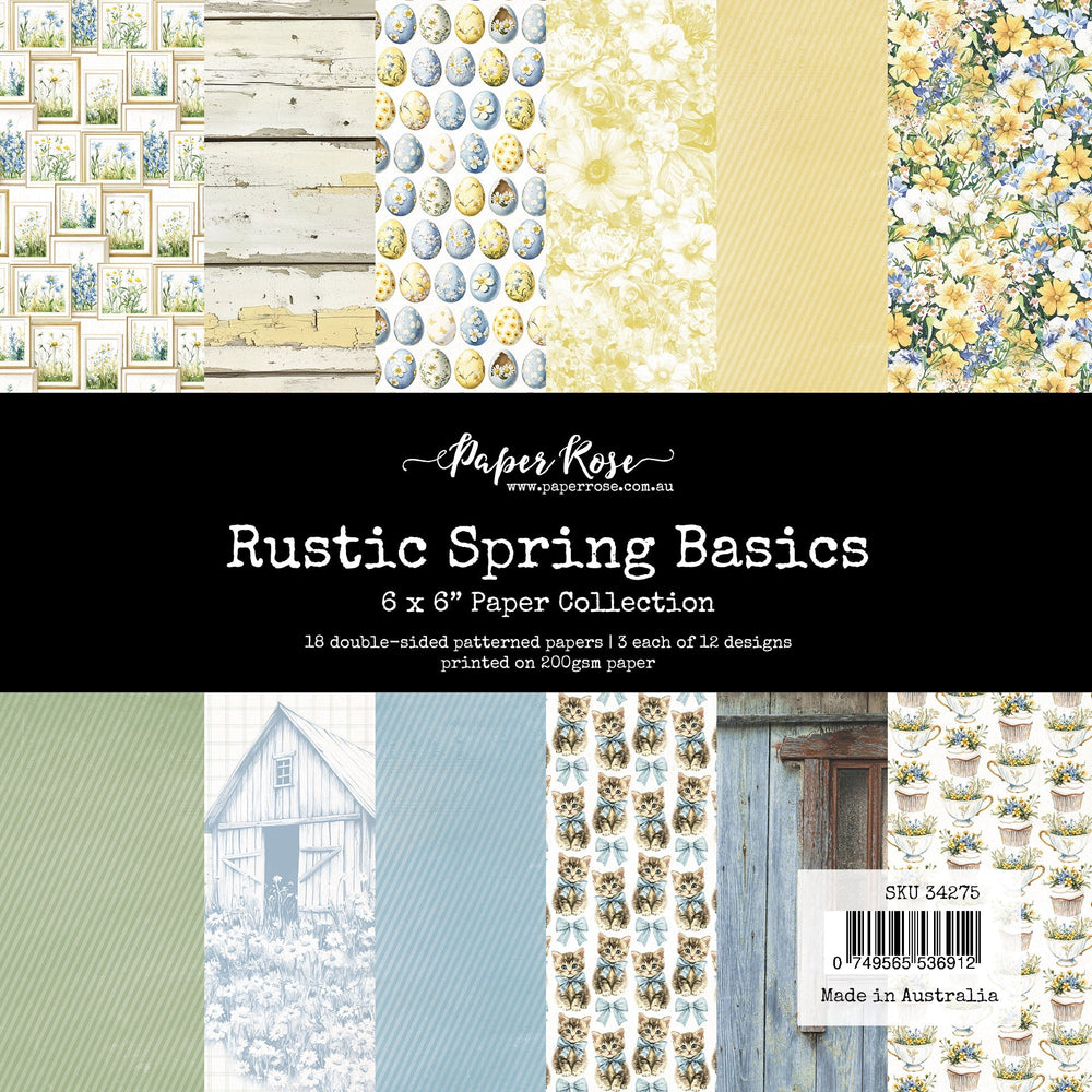 Collection de papier Rustic Spring Basics 6x6 34275