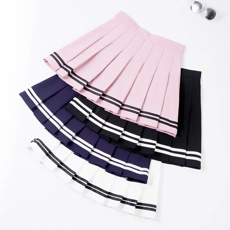 Jupe mini plissée aguichante – Jupe de tennis sexy style coréen Harajuku pour le sport et les loisirs