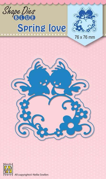 Nellie's Choice - Shape Die Blue Spring Love — Ecstasy Crafts