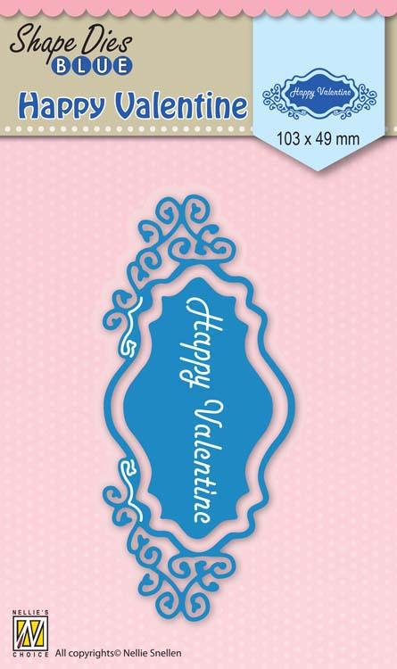 Nellie's Choice - Matrice de découpe bleue Happy Valentine
