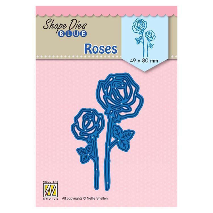 Matrice de découpe Nellie's Choice Roses bleues