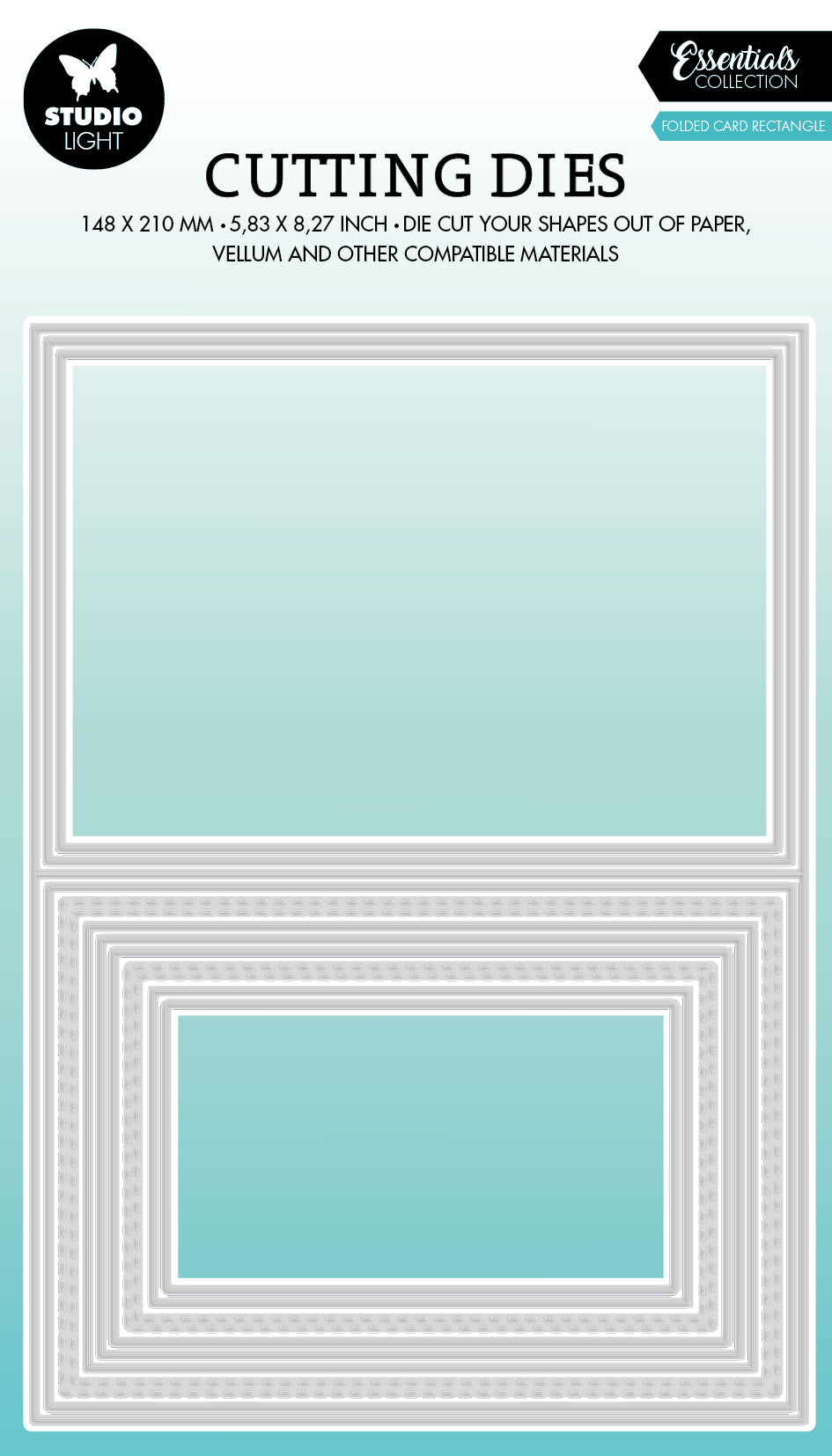 SL Matrices de découpe Carte pliée Rectangle Essentiels 210x148x1mm 11 PCS no.438