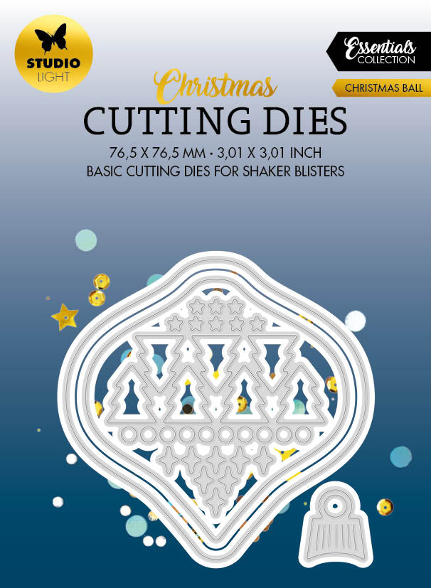 SL Cutting Die Christmas Ball Essentials 76,5x76,5x1mm 4 PC nr.570 — Ecstasy Crafts