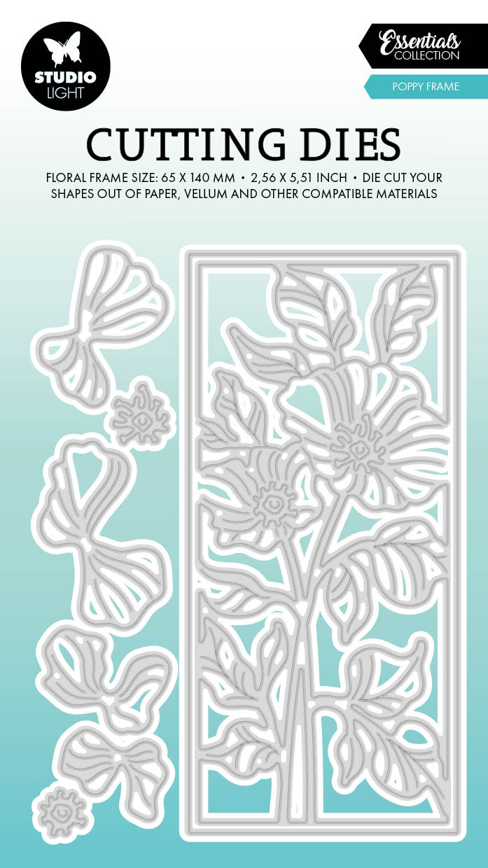 Matrices de découpe SL Cadre Coquelicot Essentials 101x142x1mm 8 pièces n°735