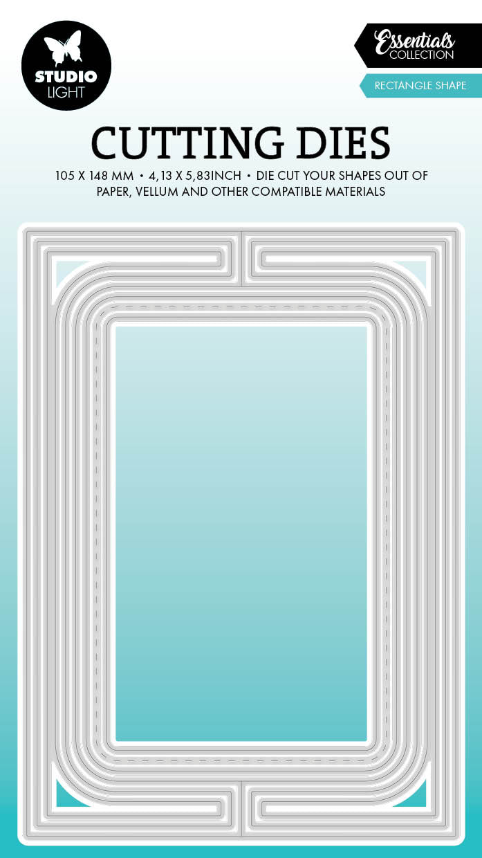 SL Matrices de découpe Rectangle Forme de Carte Essentiels 8 pièces