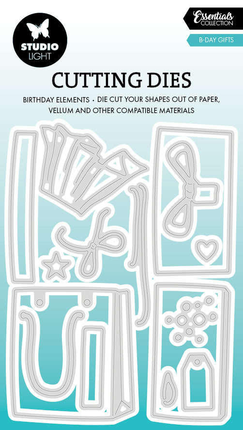 SL Cutting Die B-Day Gifts Essentials 15 PC — Ecstasy Crafts
