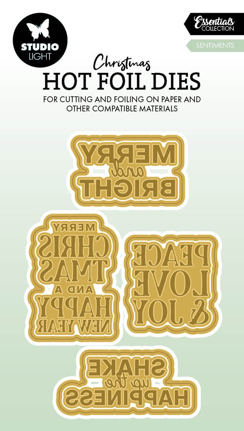Matrices de découpe SL Hot Foil Sentiments Essentials 8 pièces