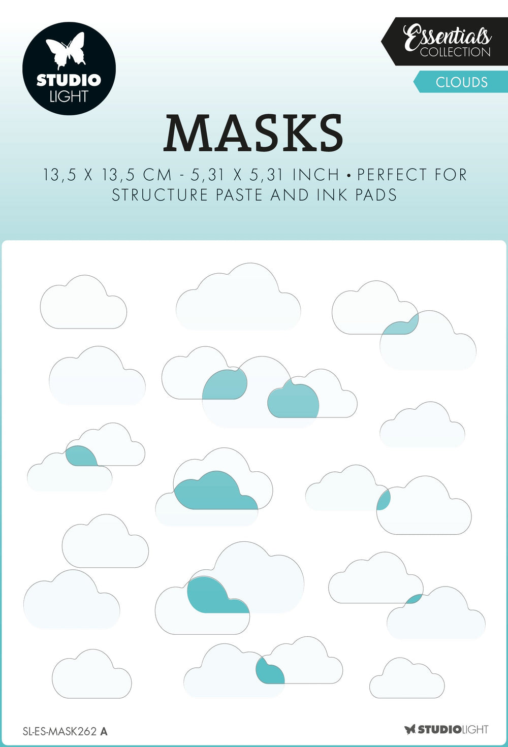 SL Masque Nuages Essentiels 135x135x1mm 2 PC n°262