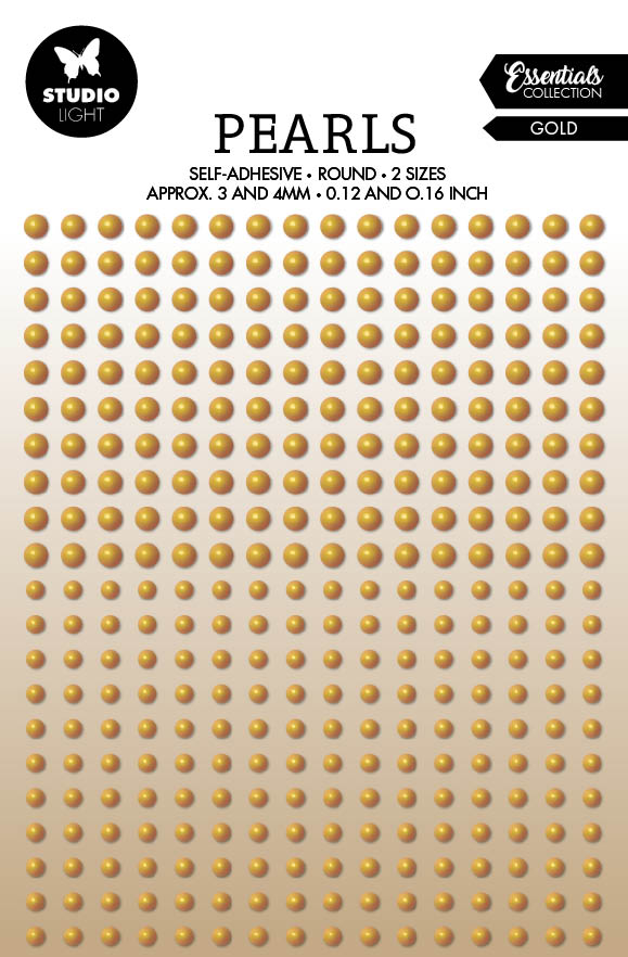 SL Perles Autocollantes Perles Or Essentiels 105x160x4mm 336 PC n°25