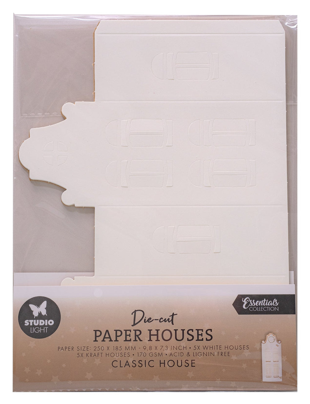 SL Maisons en papier découpées Classiques Essentiels pour la maison 10 feuilles
