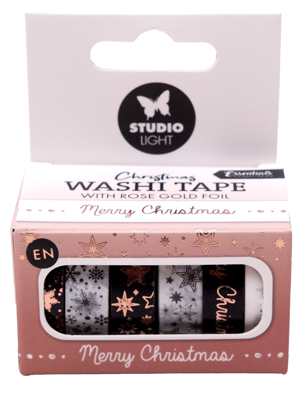 SL Washi Tape Black/White - Rose Gold Essentials 6 PC — Ecstasy Crafts