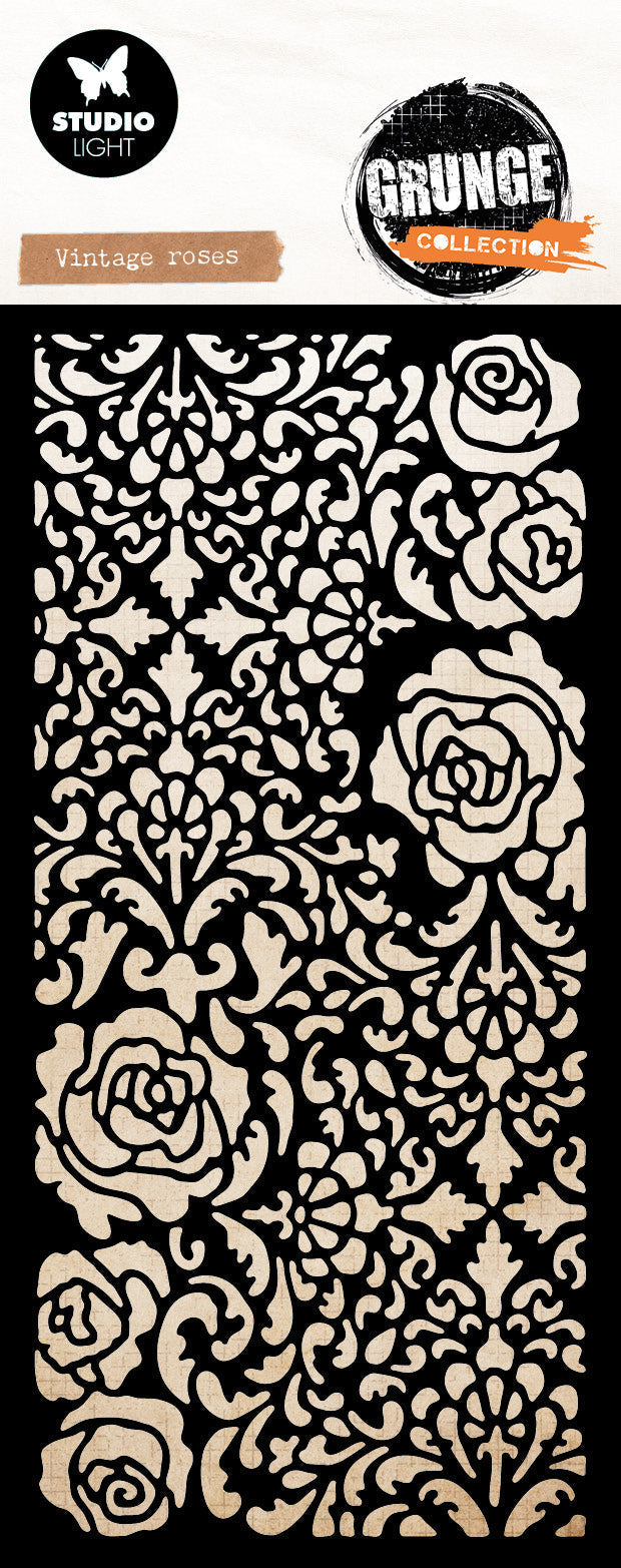 Masque SL Roses Vintage Collection Grunge 100x150x1mm 1 Pièce