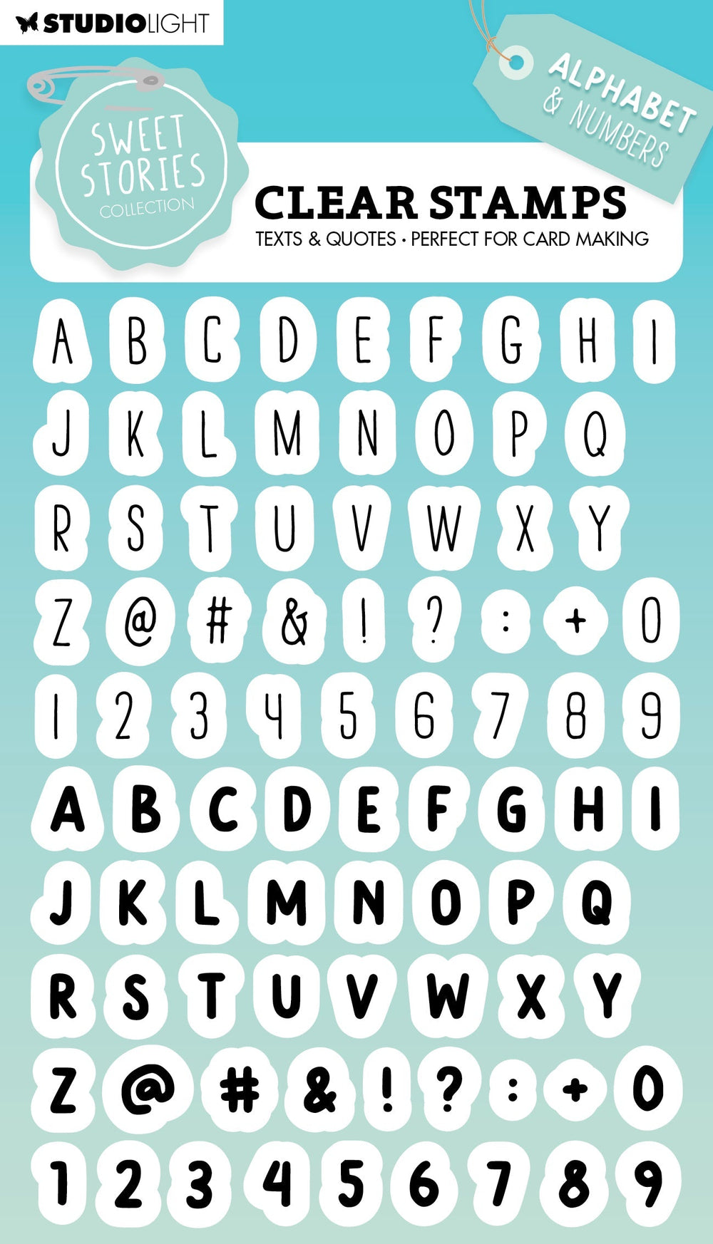 SL Clear Stamp Alphabet Sweet Stories 148x105x3mm 86 PC nr.559