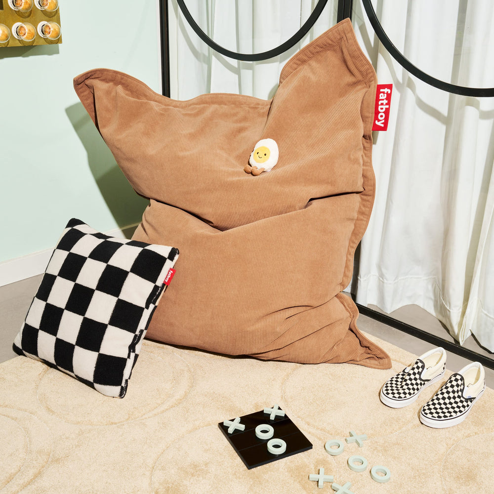 Pouf poire en velours côtelé<br> Utilisation en intérieur