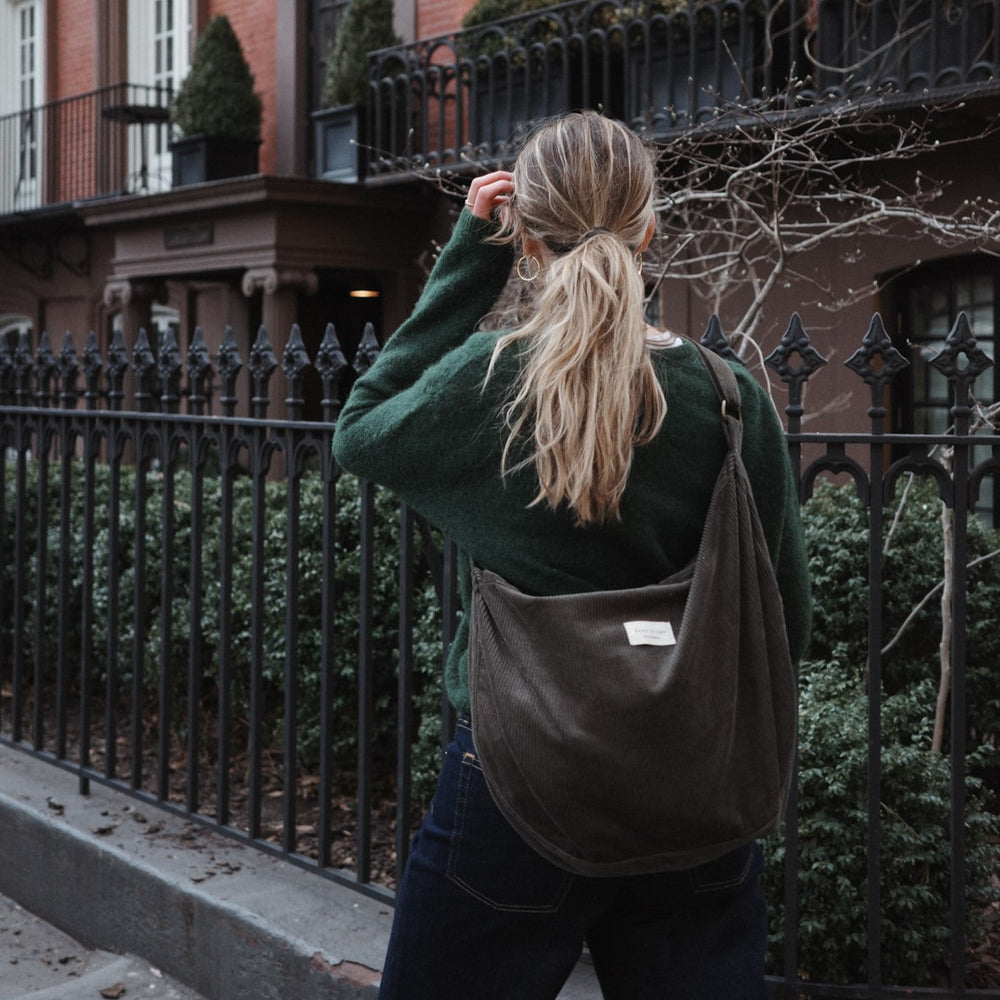 Corduroy Croissant Bag | Adjustable Shoulder Strap