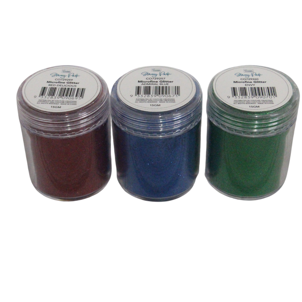 Stacey Park Microfine Glitter 3pk - Primary Colours — Ecstasy Crafts