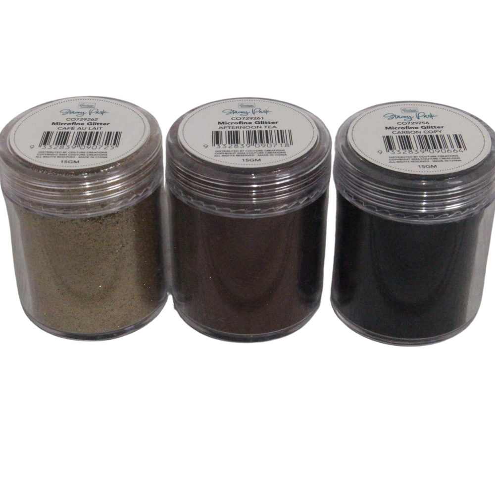 Ensemble de 3 paillettes microfines Stacey Park - Tons Terreux