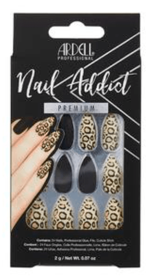 Ardell Nail Addict Black Leopard Tips