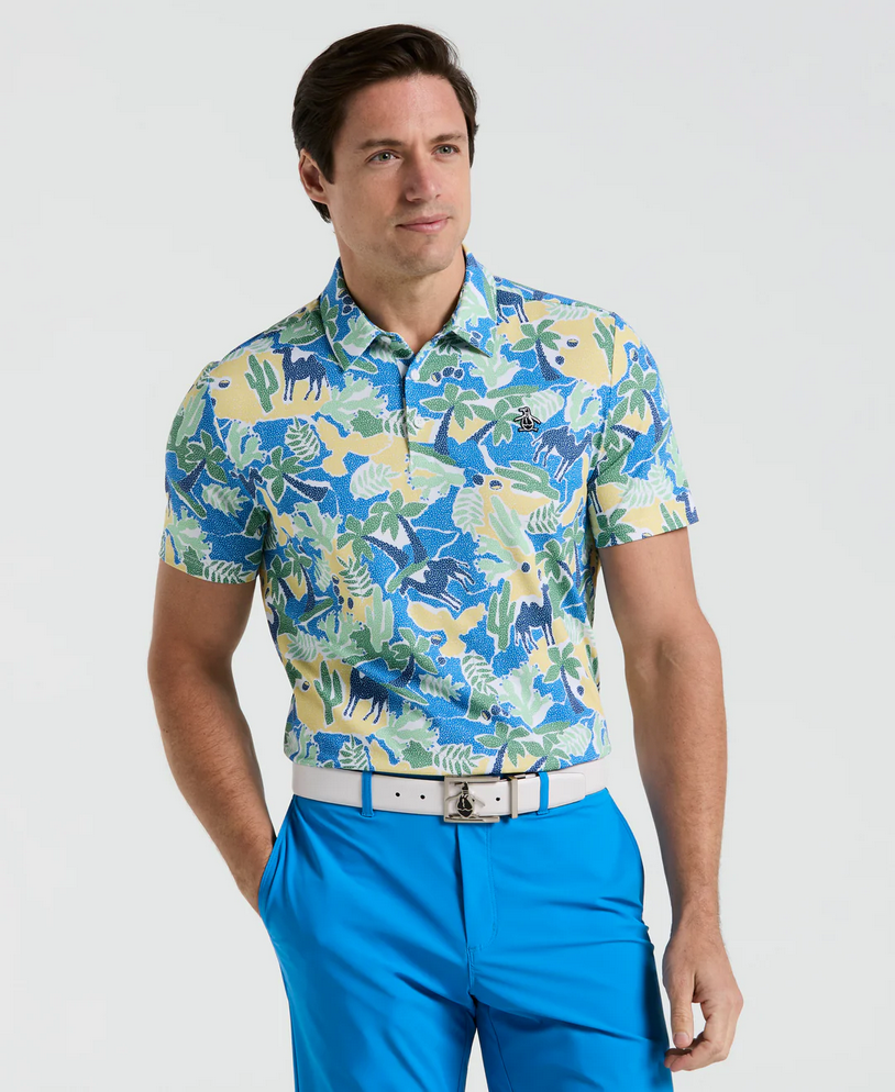 Polo à manches courtes "Earl" Ibiza Print