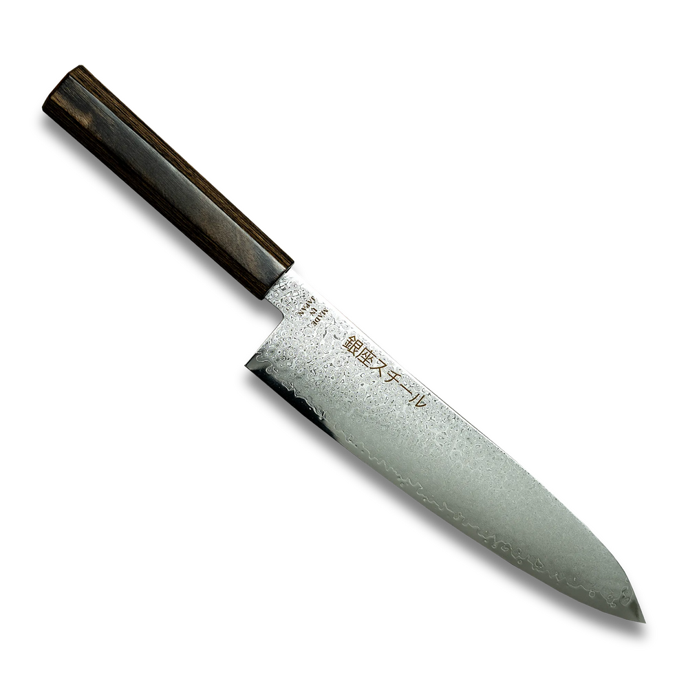 Série Seiryū (青龍) - Couteau de chef 210mm en acier Damas VG10