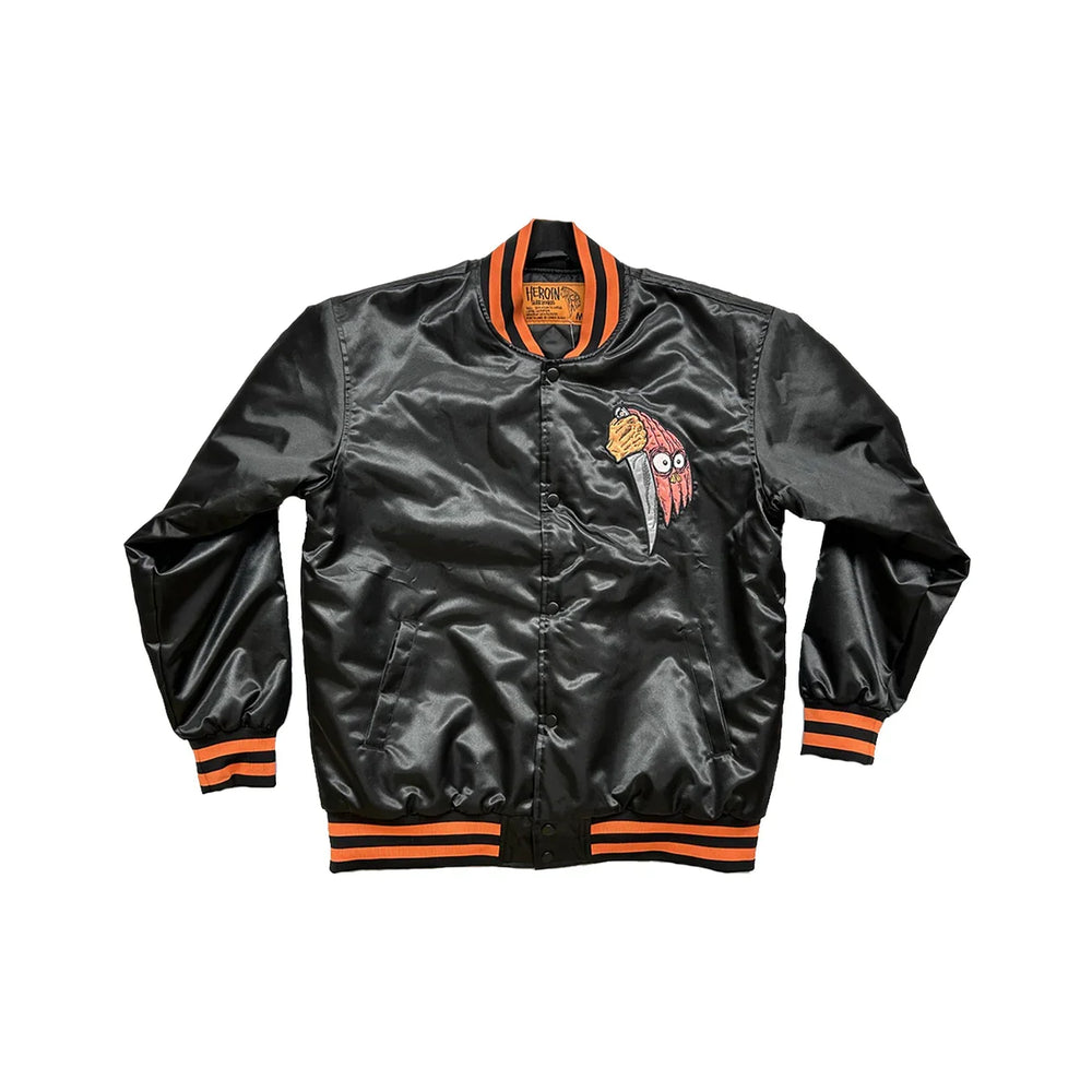 Heroin Skateboards 'Shelloween' Jacket - Black/Orange
