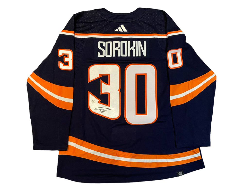 Maillot Adidas des Islanders de New York Reverse Retro 2.0 autographié par Ilya Sorokin