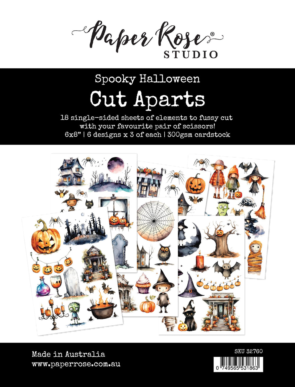 Spooky Halloween Cut Aparts Paper Pack 32760 — Ecstasy Crafts