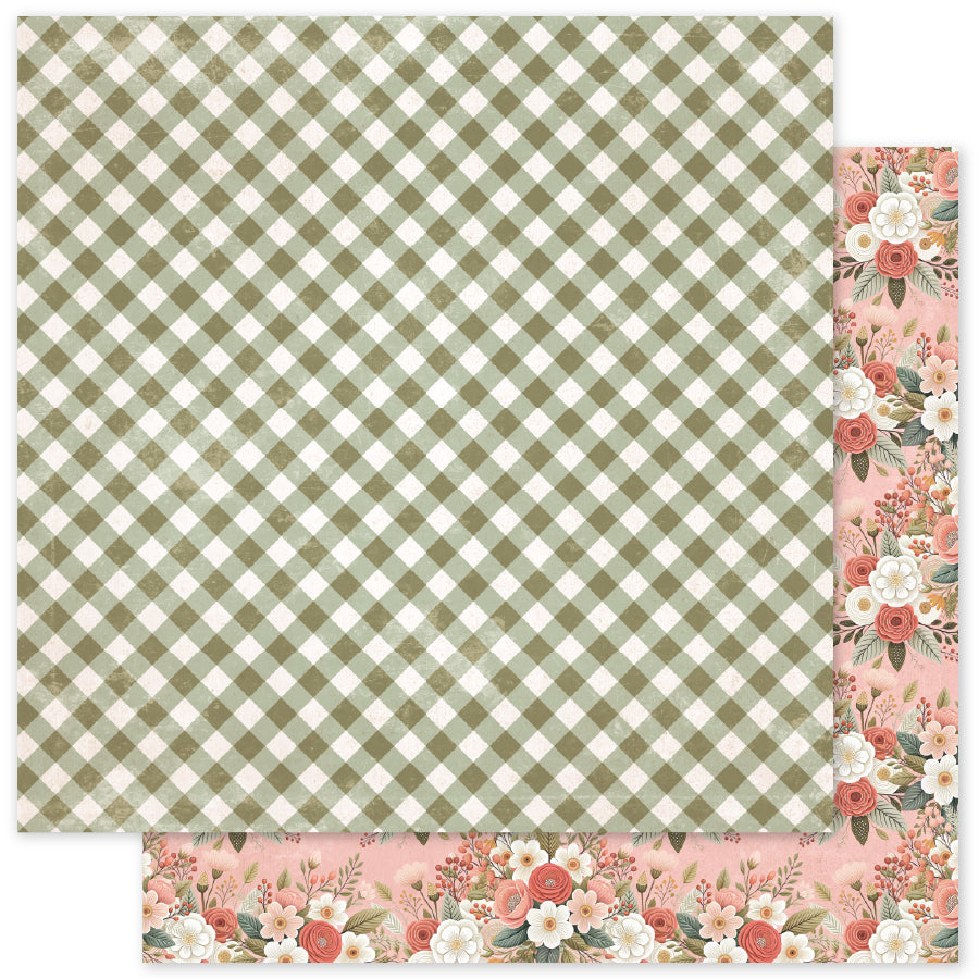 Strawberry Friends Basics D 12 x 12 Paper (12 pc Bulk Pack) 34896 — Ecstasy Crafts
