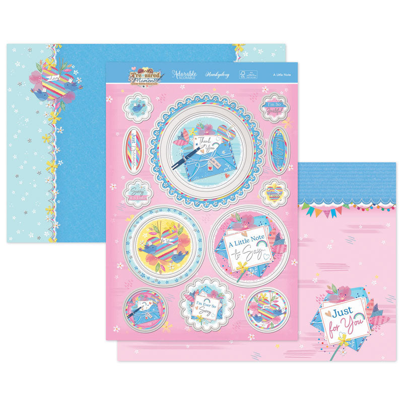 Ensemble de cartes à découper de luxe "Une petite note"