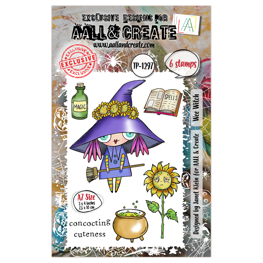 AALL and Create - A7 Stamp Set - Wee Witch — Ecstasy Crafts