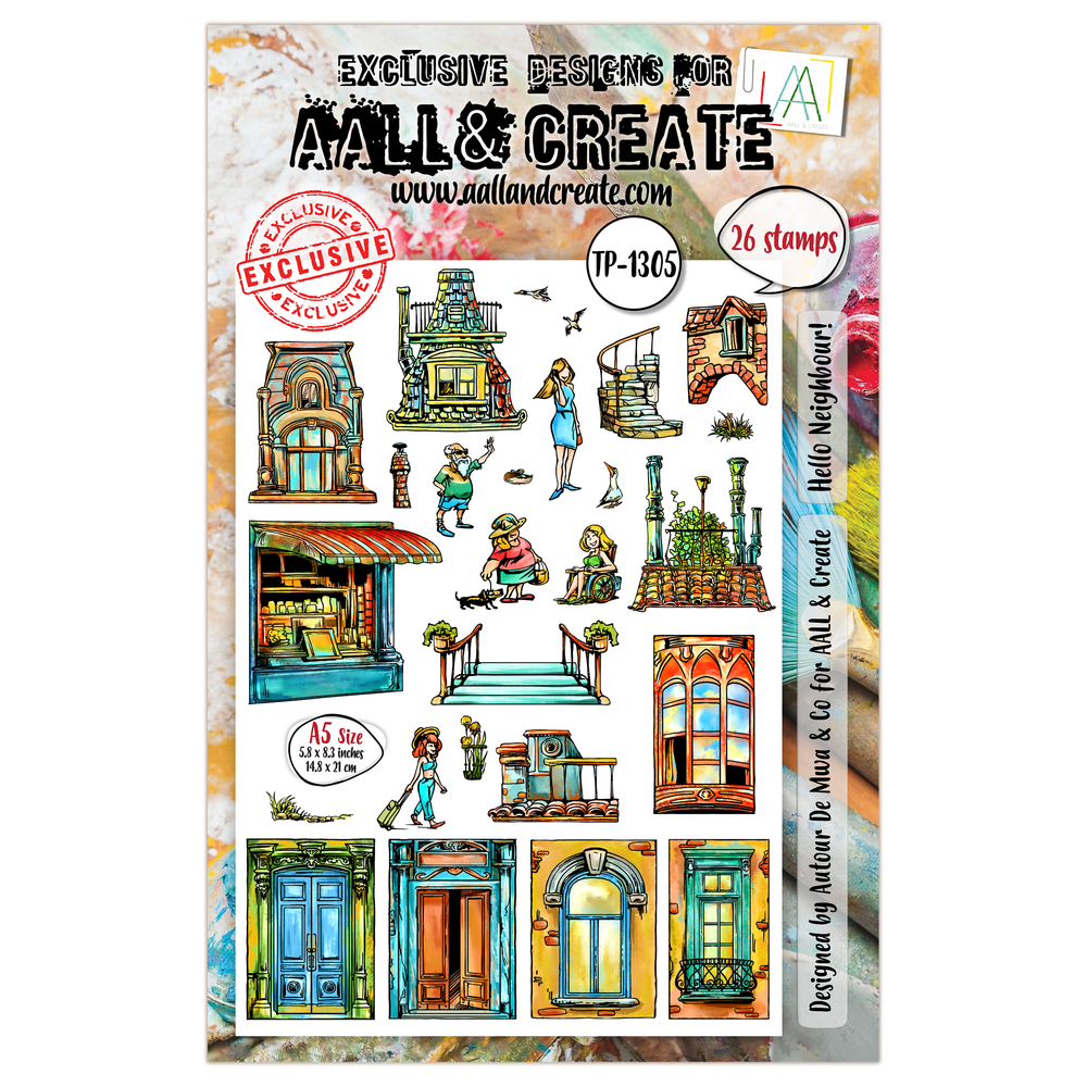 AALL and Create - A5 Stamp Set - Hello Neighbour!