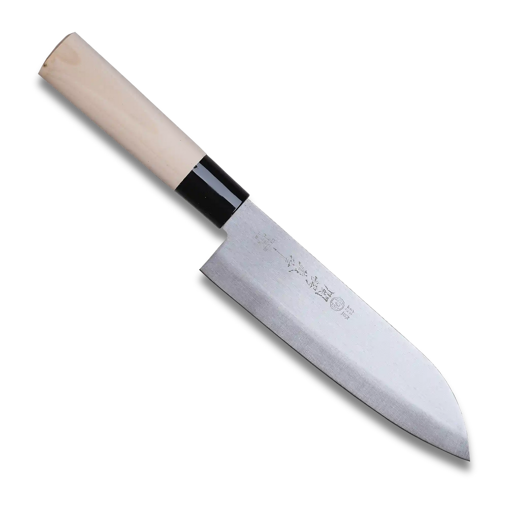 Tsubazo - Couteau Santoku 170mm - Lame en acier inoxydable | Fabriqué au Japon