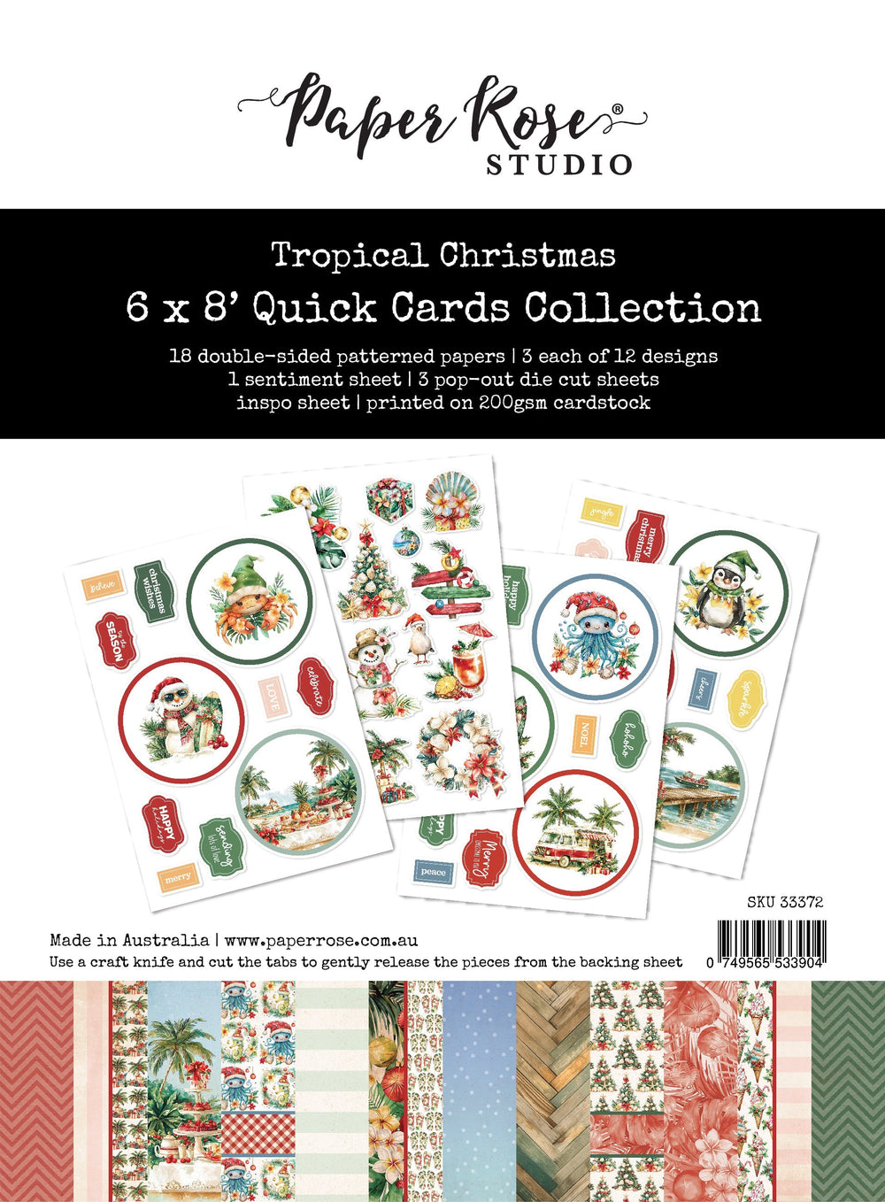Tropical Christmas 6x8" Quick Cards Collection 33372 — Ecstasy Crafts