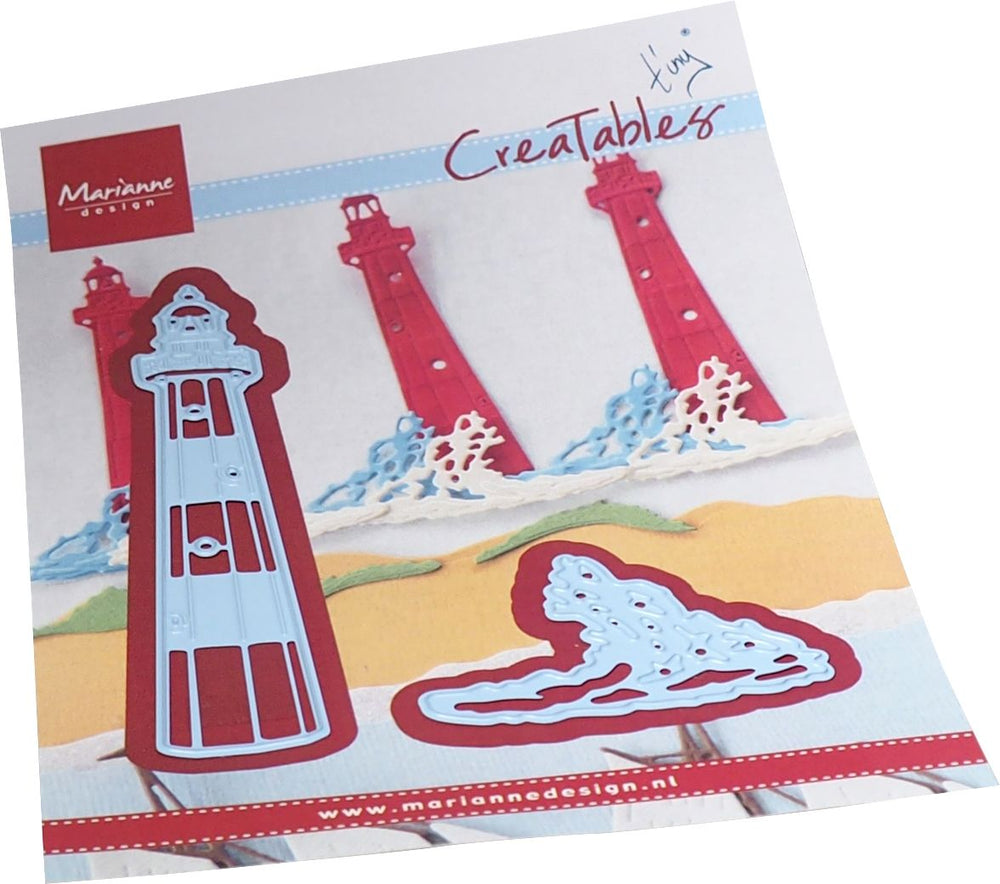 Matrice de découpe Marianne Design Creatables - Phare et planches de surf de Tiny