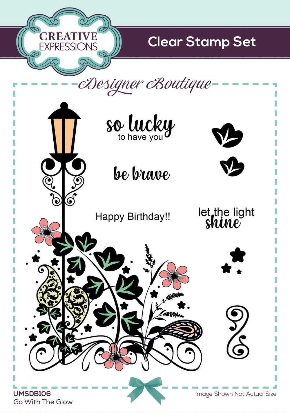 Creative Expressions Designer Boutique Go With The Glow 6 in x 4 in Clear Stamp Set — Ecstasy Crafts