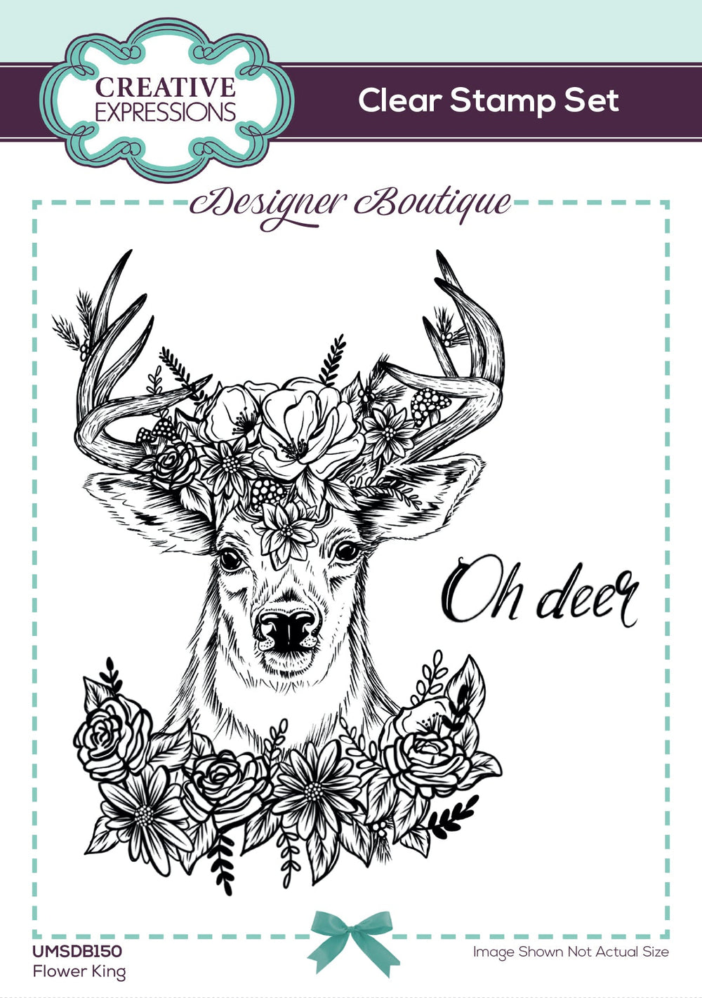 Creative Expressions Designer Boutique Flower King 6 in x 4 in Stamp Set — Ecstasy Crafts