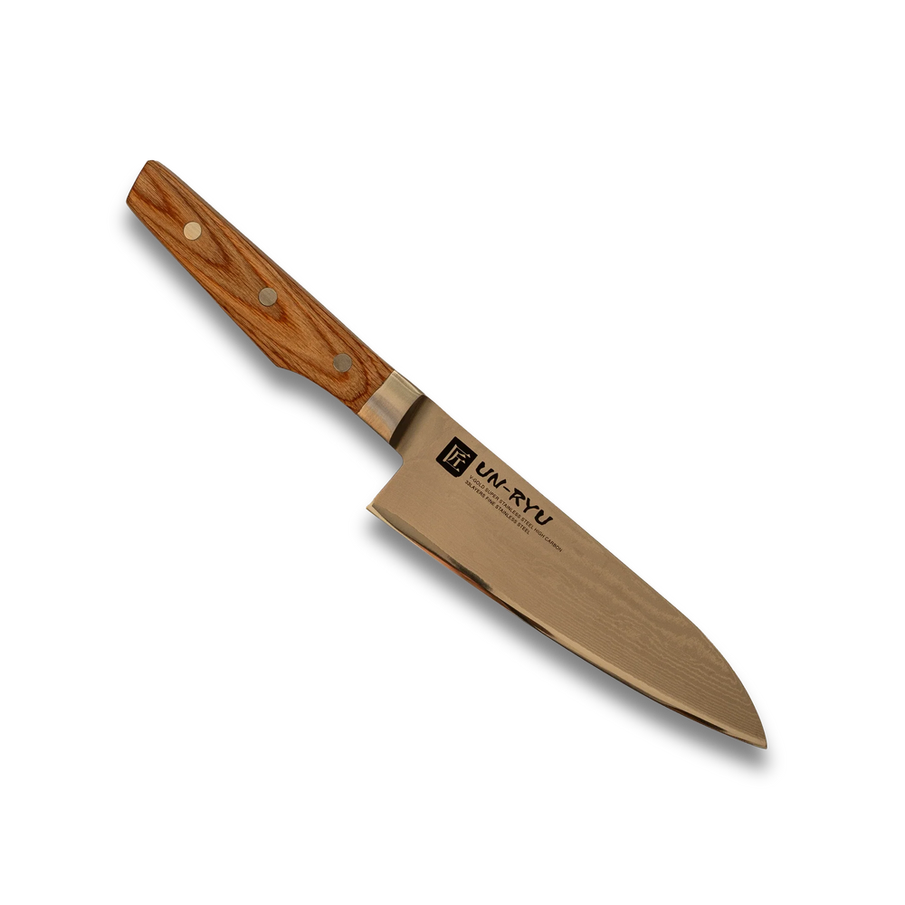 Couteau Santoku Un-Ryu VG-10 170 mm 33 couches